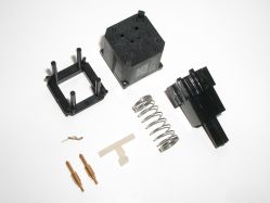 Fully disassembled showing bottom view of components
