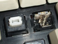 Switch with upper shell and slider removed