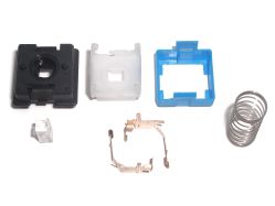 Disassembled, bottom views of components