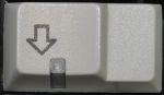 Cherry G80-1501 with LED and down arrow (light grey version).