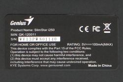 Rear label