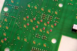 PCB front, LEDs
