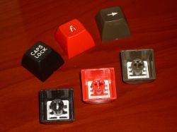 Spherical keycaps from a Type 1 keyboard
