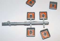 Back of keycaps after the second shot