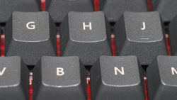 PBT keycaps closeup 1