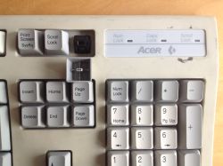 Different font for numerics on numberpad