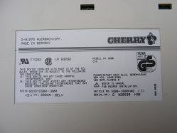 Cherry G80-1800HAD winkeyless label
