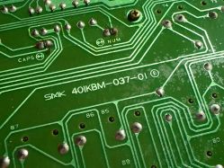 PCB legend; unlike the Sony keyboards, this keyboard bears the SMK logo on the PCB