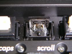 KSB-C switches in a Filco Zero showing contact assembly