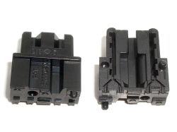 The shell is made from two identical halves; these are new parts never assembled