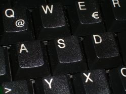 Stained infilled Cherry keycaps