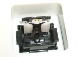 Opened black Alps switch showing the shorter switchplate