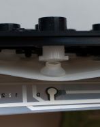 Slider over rubber dome over membrane