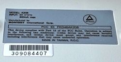 Back label