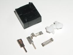 Disassembled; bottom views of components