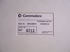 Backside Label Amiga 3000 Keyboard