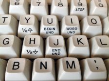 Keycap detail showing front legends