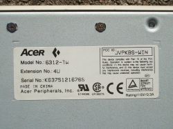 Rear label