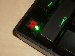 KBC Poker II with lit green LED