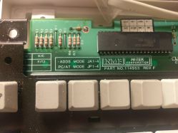 Bezel removed, showing ADDS or AT configuration