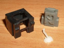 Upper components of the switch