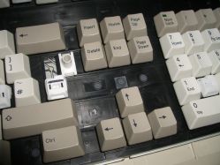 Fujitsu FKB4700 enter key switch and guide shaft insert