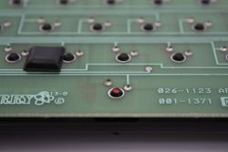 Red dot on space bar switch