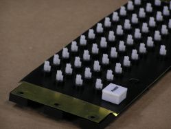 Keyboard module, side, angled view
