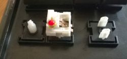 Vertical reed switch LED variant