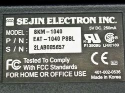 Rear label
