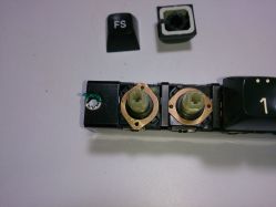 Top view of switch, unsecured from plate