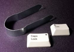 Swappable Ctrl and Caps lock caps + Key puller