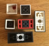 Double-shot keycaps mount
