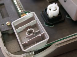 Side view of keycap mount