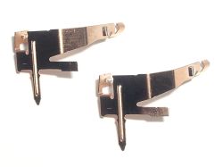 Two identical terminals which achieve redundant sensing using two pairs of contacts, one movable and one stationary per terminal