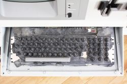 Keyboard membrane shield top view