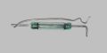 Reed switch, green glass