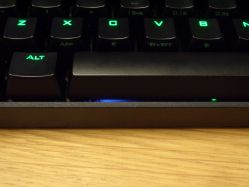 Pn mode indicator beneath the space bar
