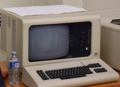 IBM 5253 terminal displayed at the IBM/Celestica alumni reunion March 2018