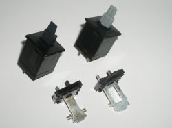 Contact assemblies, front view