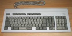 Japanese layout Professional keyboard, in white.