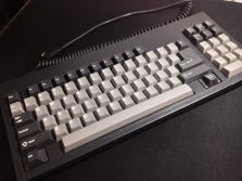 Front of the keyboard.