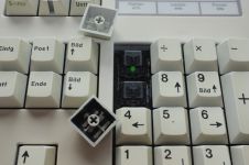 Clear second shot for windowed keycaps