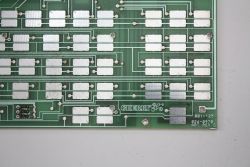 Capacitive circuit board, close up