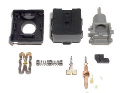 Disassembled, bottom views of components