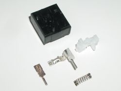 Disassembled; top views of components