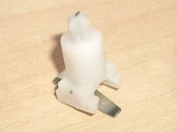 Slider with moulded-in actuator
