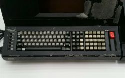 Close up of the 94 key keyboard