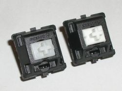 Cherry MX Clear (left) and White (right)