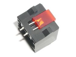 LED in place; the switch only accepts flat LEDs, the LED depicted is unsuitable and the switch cannot be reassembled